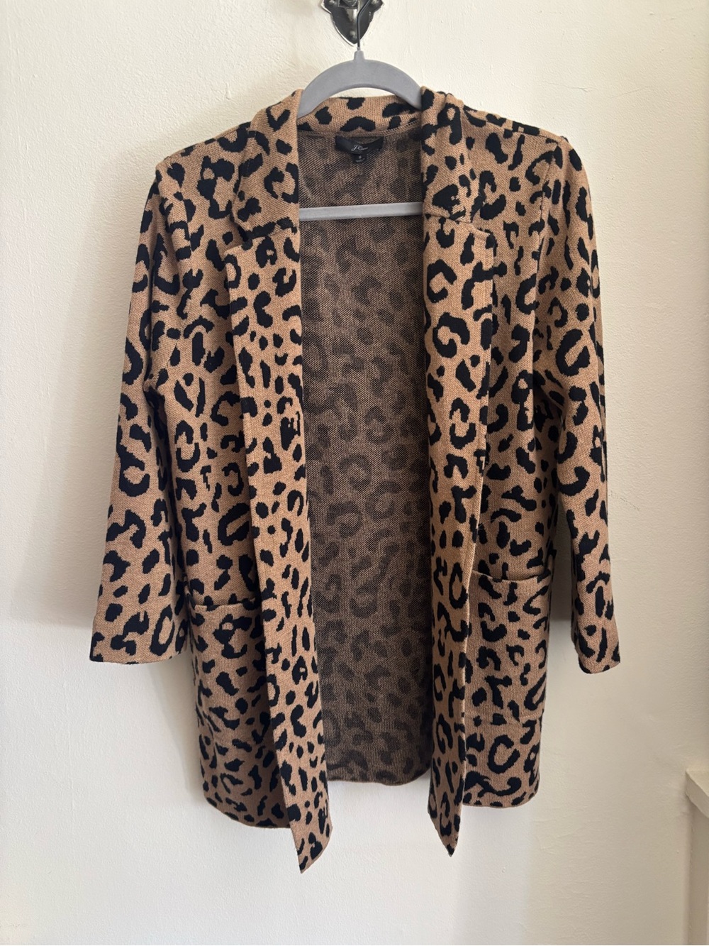 J crew leopard  cardigan
